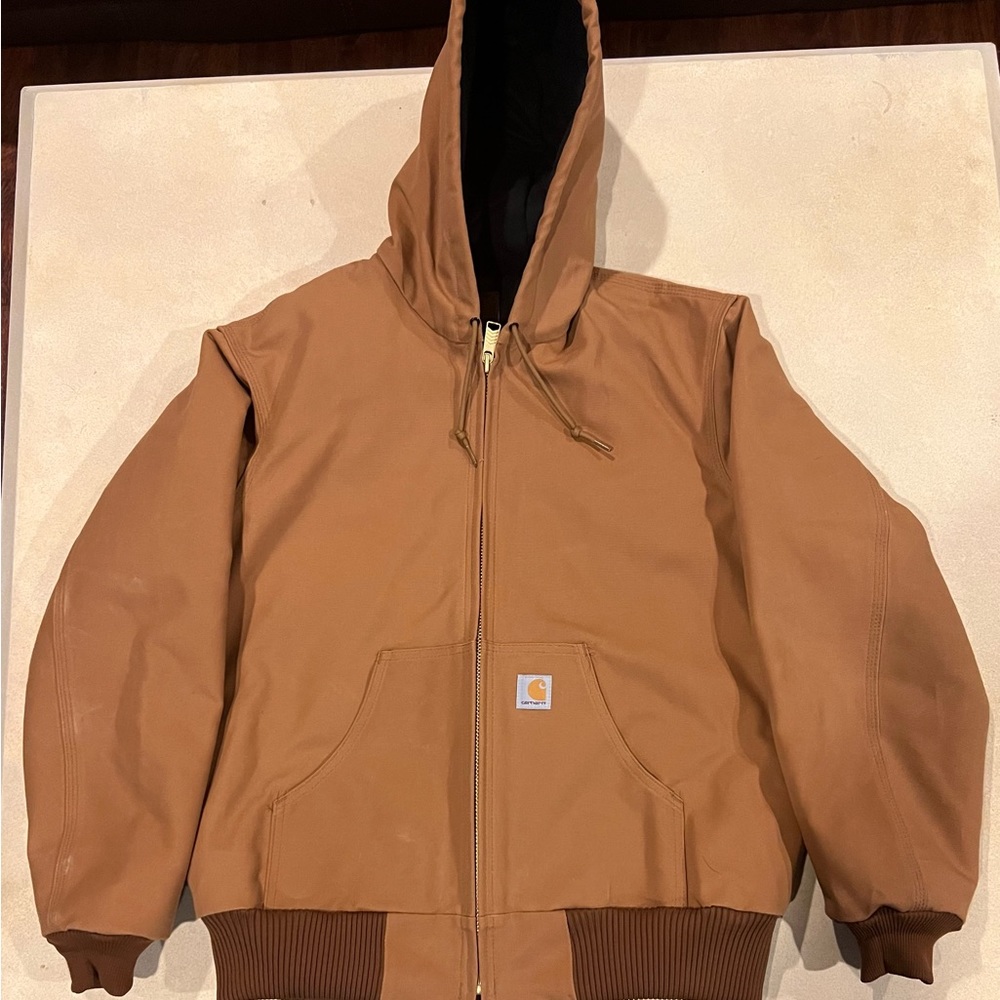 CARHARTT LOOSE FIT FIRM DUCK INSULATED FLANNEL-LINED ACTIVE JACKET 3 WARM RATING